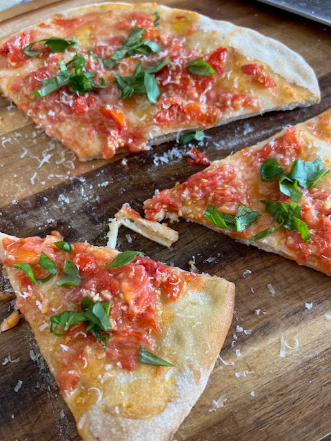 Roasted Cherry Tomatoes Pizza